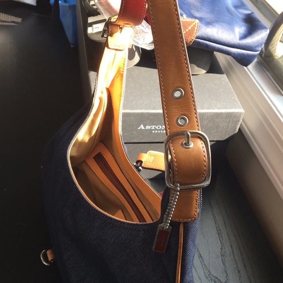 Coach Bags Vintage Coach Denim And Leather Bag Poshmark